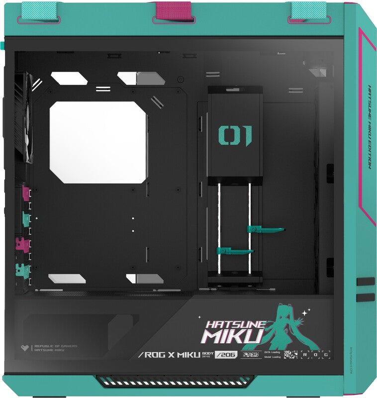 Niestandardowy komputer Hatsune Miku | Ryzen 7 9800X3D | RTX 5080 | 32 GB DDR5 | Chłodzenie cieczą z wyświetlaczem LCD | 2 TB SSD |