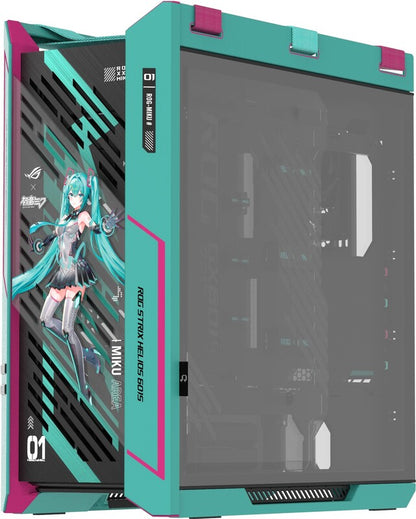 Niestandardowy komputer Hatsune Miku | Ryzen 7 9800X3D | RTX 5080 | 32 GB DDR5 | Chłodzenie cieczą z wyświetlaczem LCD | 2 TB SSD |