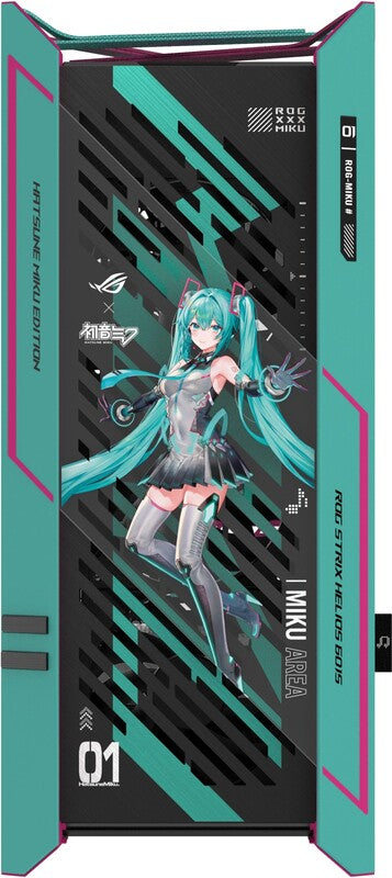 Niestandardowy komputer Hatsune Miku | Ryzen 7 9800X3D | RTX 5080 | 32 GB DDR5 | Chłodzenie cieczą z wyświetlaczem LCD | 2 TB SSD |