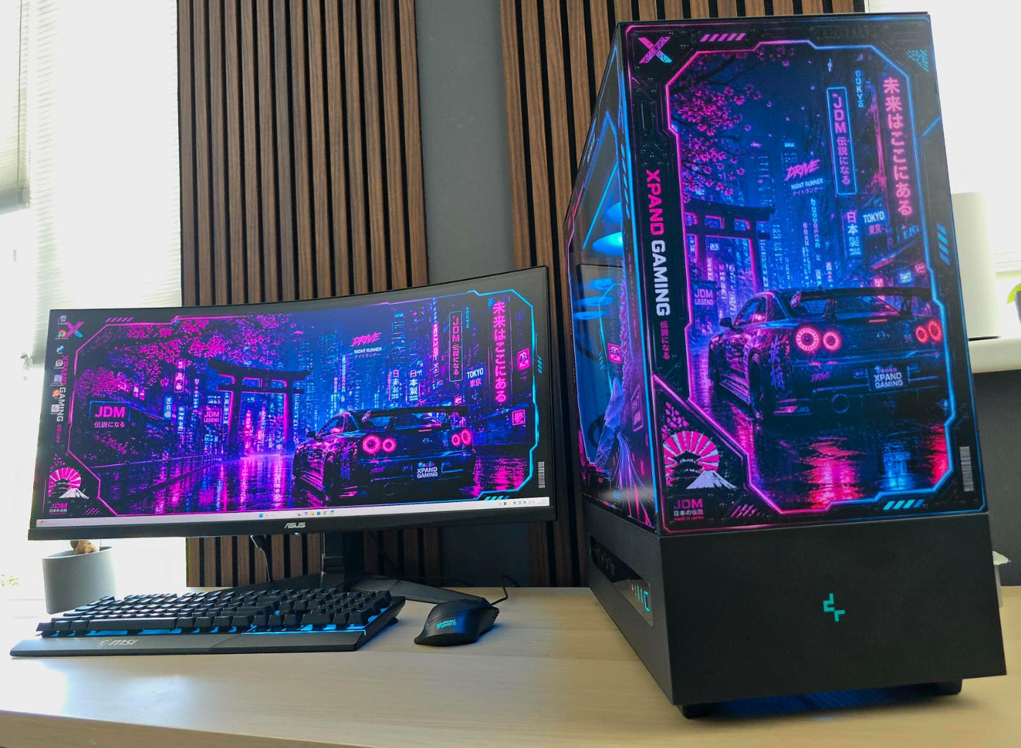 1.Xpand Gaming JDM Edition – i5-14600KF | RTX 5070 | 34" UltraWide Gaming Set